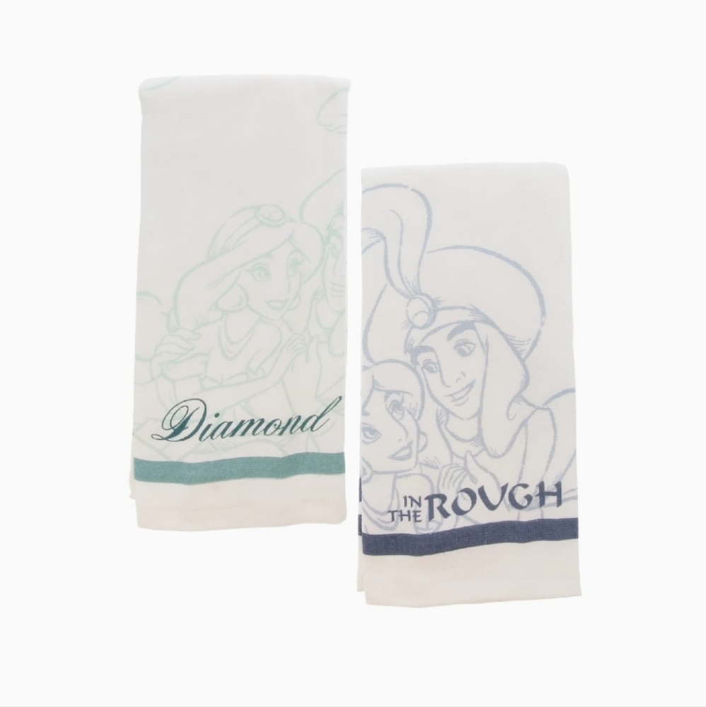 NWT Disney Aladdin 2 pack 100% Cotton Kitchen Towels